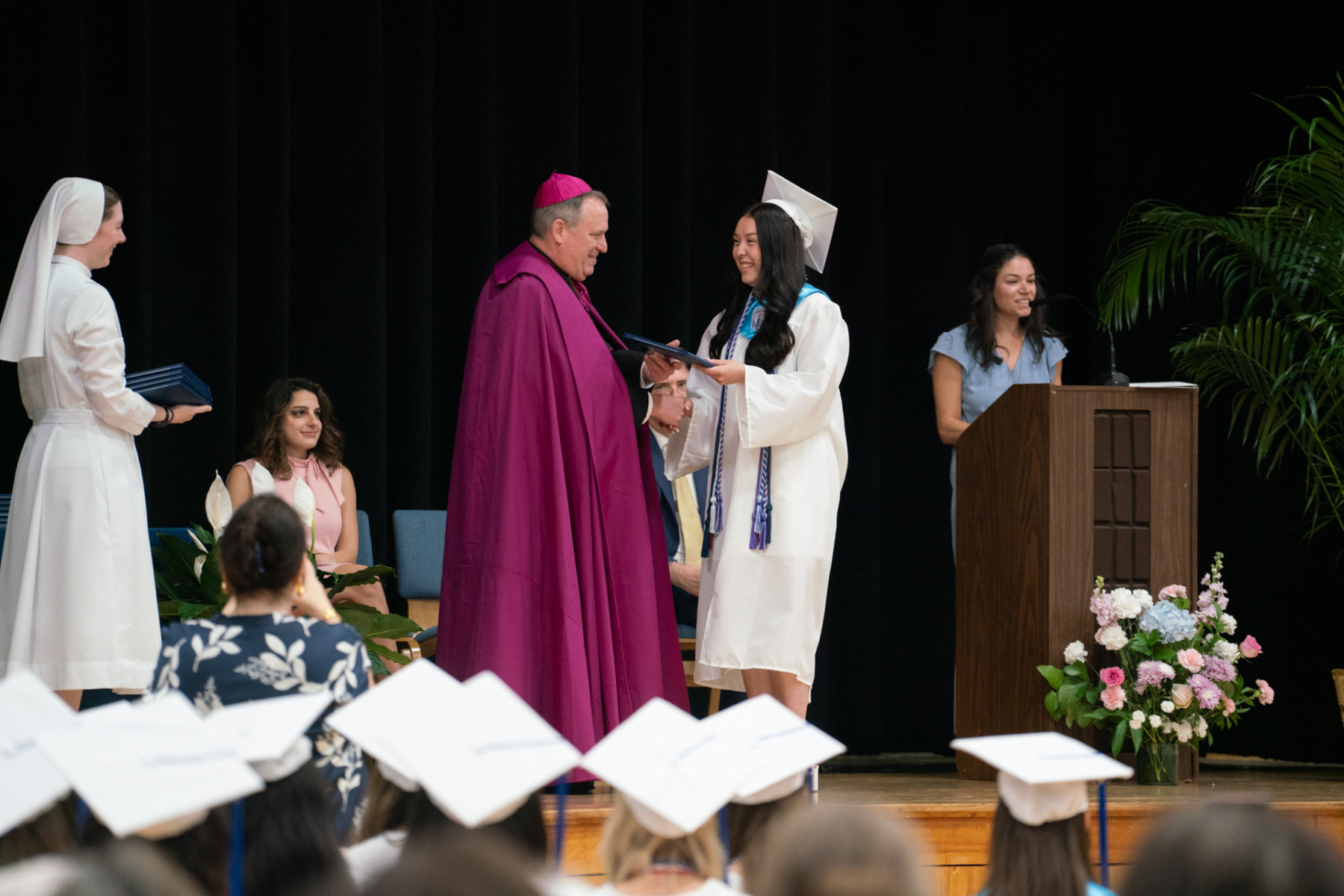 Rainy skies couldn’t dim Mary Help graduation smiles – The Beacon