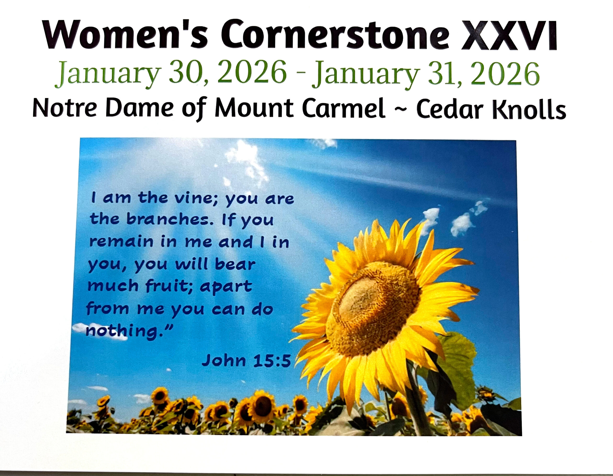 Women’s Cornerstone Retreat XXVI